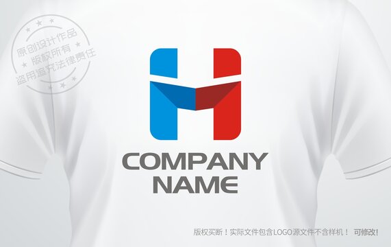 H字母logo字母H标志