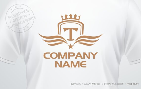 T字母logo字母T皇冠会所