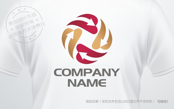 金融logo财富古钱币