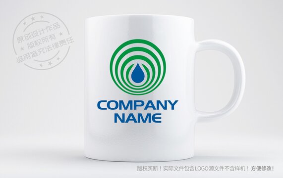 净水logo水滴水务