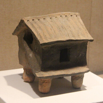 西汉原始瓷房子