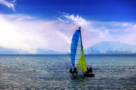 深圳官湖沙滩海景