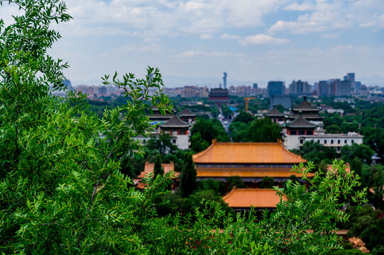 景山远眺北京城