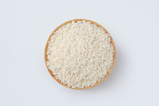 新鲜糯米食材白底图