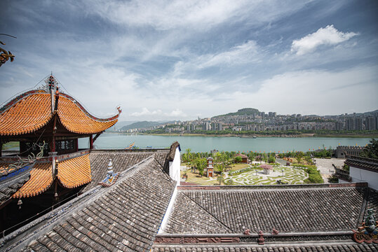 云阳张飞庙古建筑风光