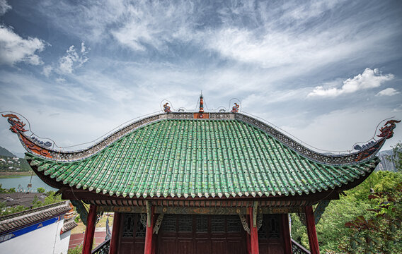 云阳张飞庙古建筑风光