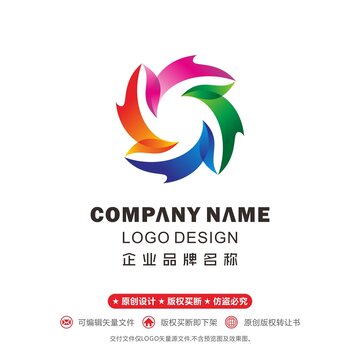 环保logo花logo凤凰