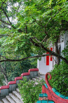 贺州浮山寺山门一角