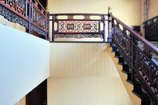 中式饭店楼梯