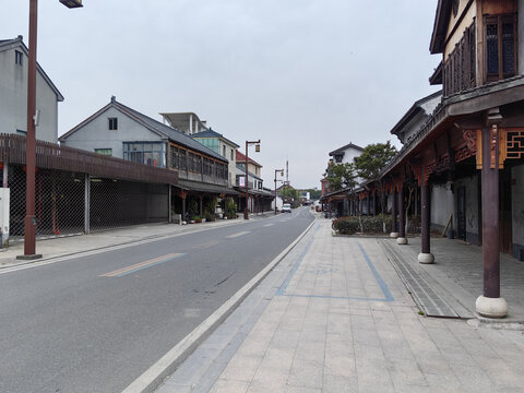 江南农村集市街道