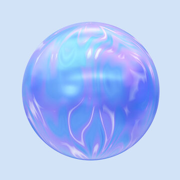 3D科技感球状液体设计素材