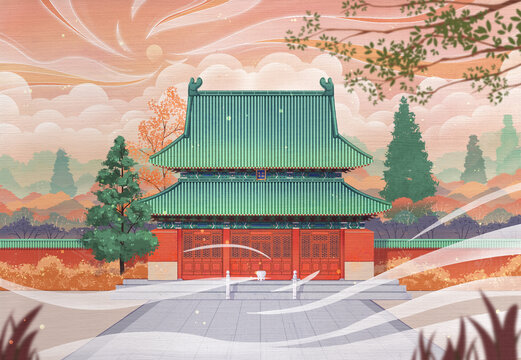 正定隆兴寺场景