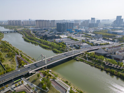 南京城市风光建筑摄影小龙湾桥