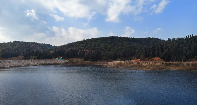 青山绿水风景图