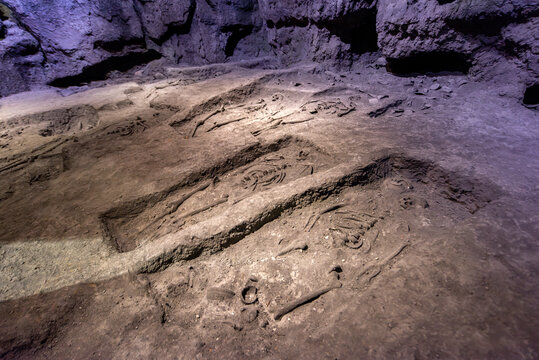 博物馆考古发掘现场遗址