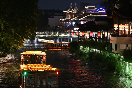 南京秦淮河夜景