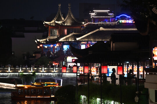 南京秦淮河夜景