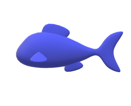 鱼PNG模型