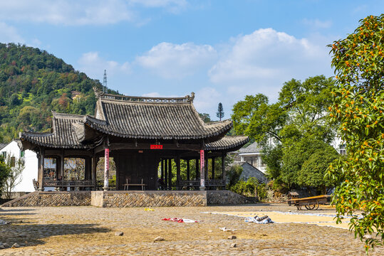 永嘉楠溪江丽水街水亭祠