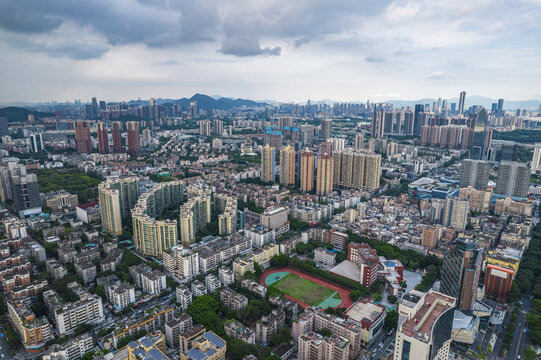 深圳宝安区新安街道全景