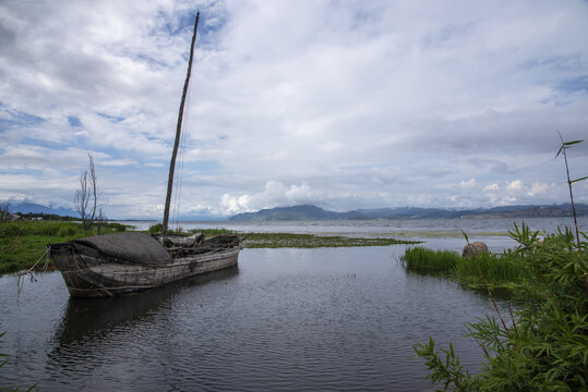 云南大理洱海湿地公园风景