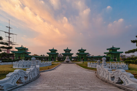 东阳横店圆明新园景区风景