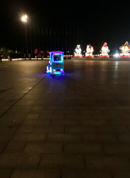 丹东文化广场夜景