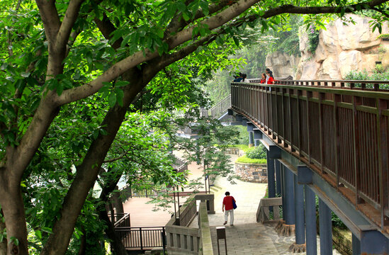 重庆曾家岩悬崖步道