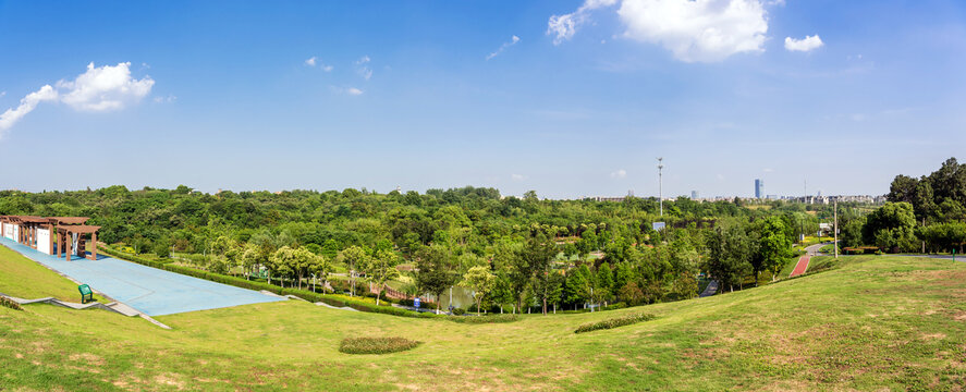 象山湖公园全景