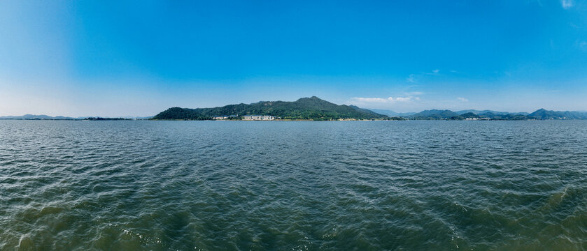 宁波东钱湖航拍全景