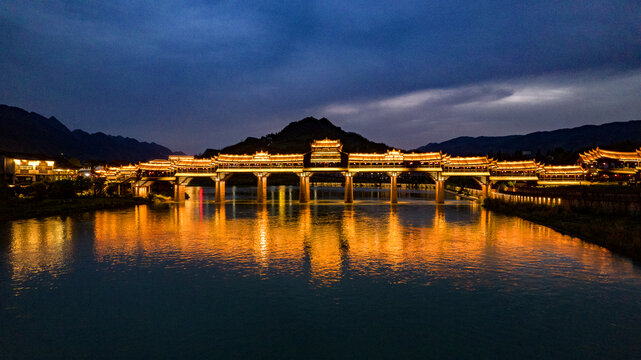 黔江濯水古镇夜景