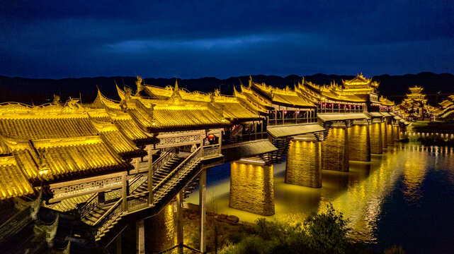 黔江濯水古镇夜景