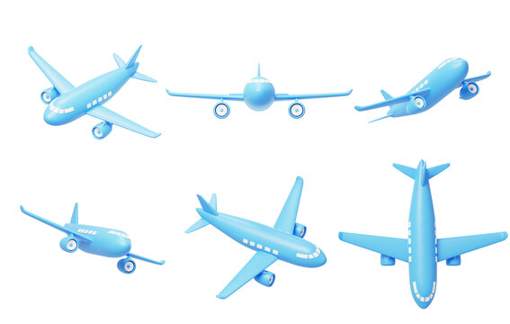 航空飞机运输载客民航客机3D