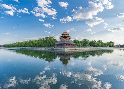 北京故宫角楼建筑风景