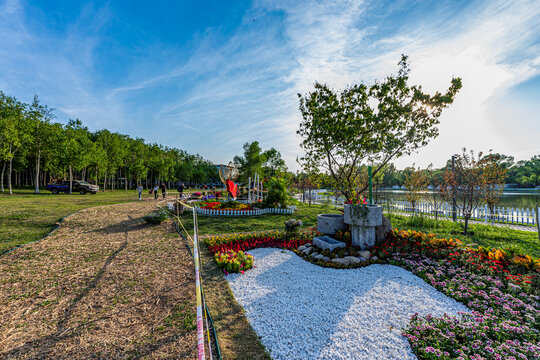 长春南湖公园园林微景观