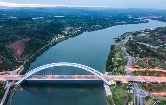 广西柳州官塘高空俯视图