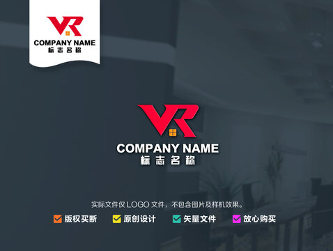 VR字母logo
