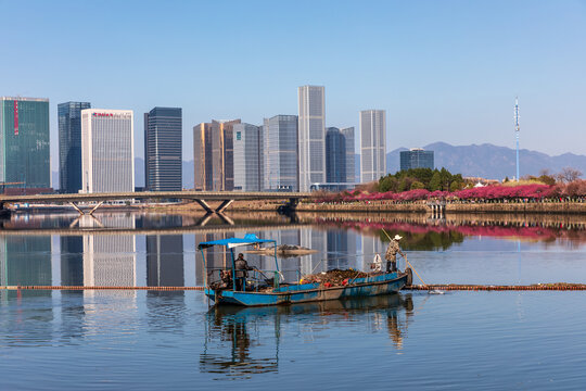 浙江义乌江河水河道治理