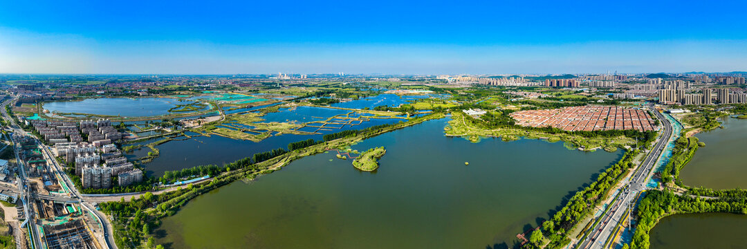 徐州九里湖国家湿地公园全景