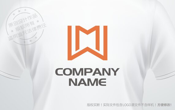 WM设计logo字母WM标志