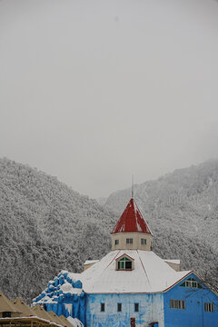 雪景城堡