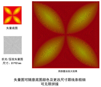 花型折光压纹