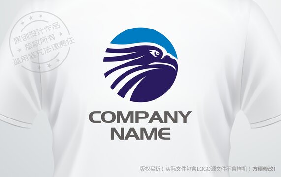 老鹰logo鹰头标志