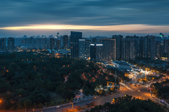 成都锦江区三圣乡R29日落