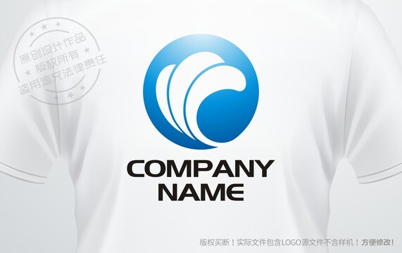 科技公司logo浪花