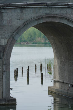 杭州湘湖的桥洞