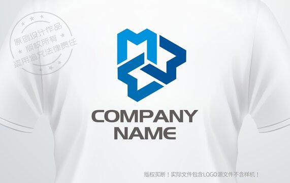 M字母logo字母M设计标志