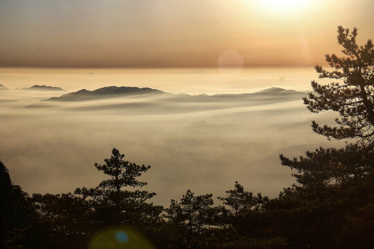 黄山日出云海