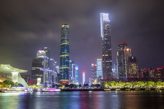 广州珠江新城夜景