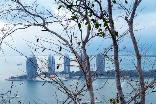 海南三亚现代城市景观
